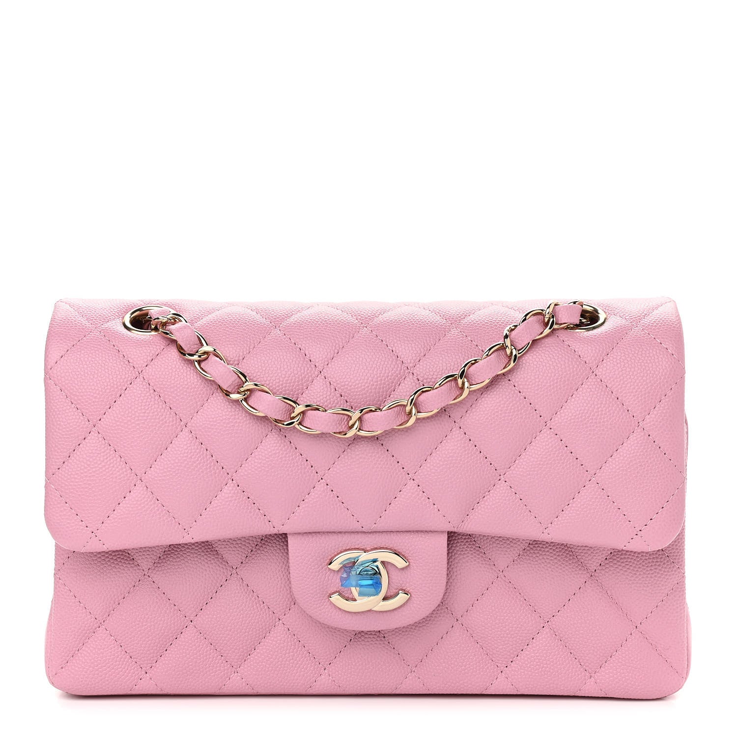 Chanel Caviar Quilted Small Double Flap Pink 1 of 10