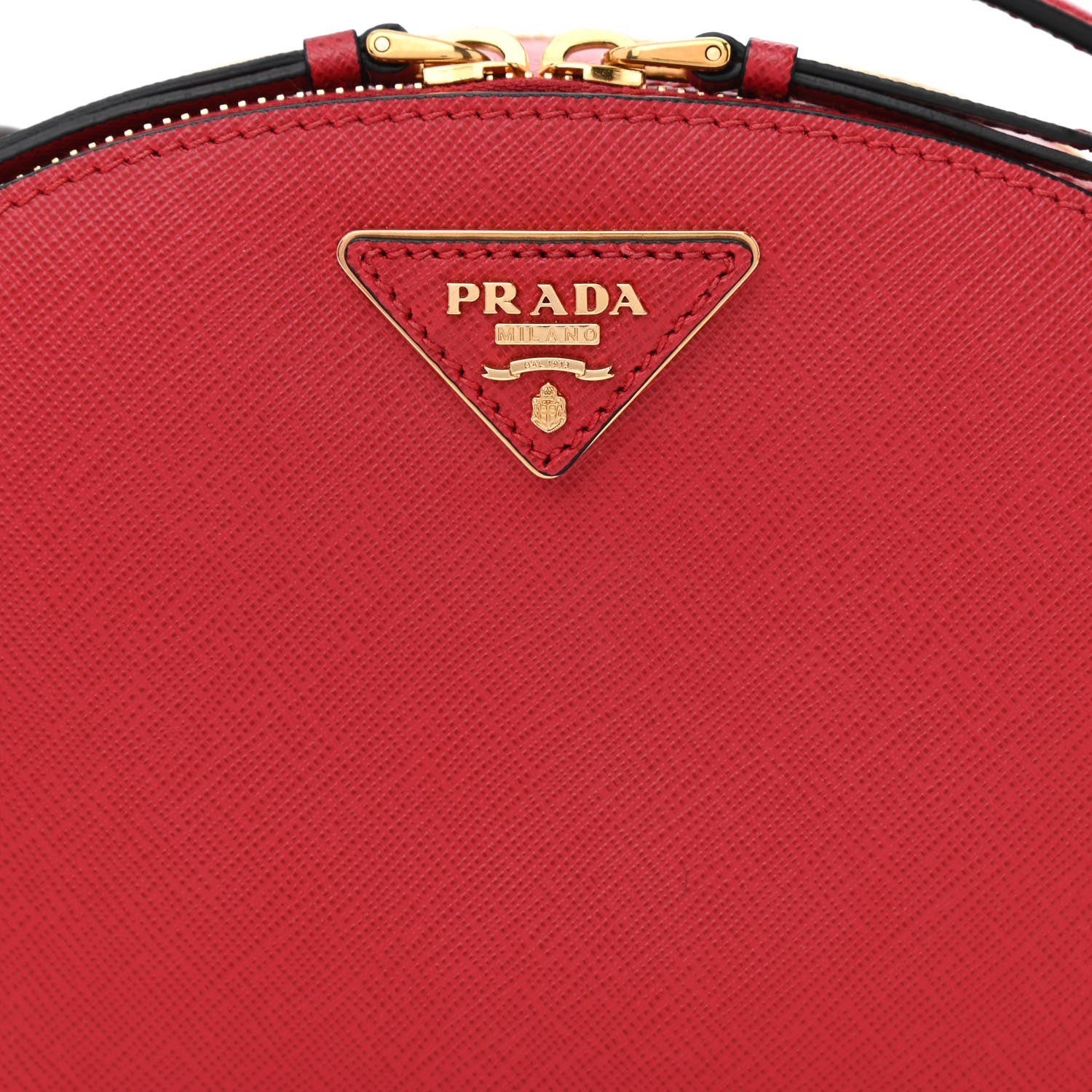 Prada Saffiano Lux Odette Crossbody Fuoco 9 of 11