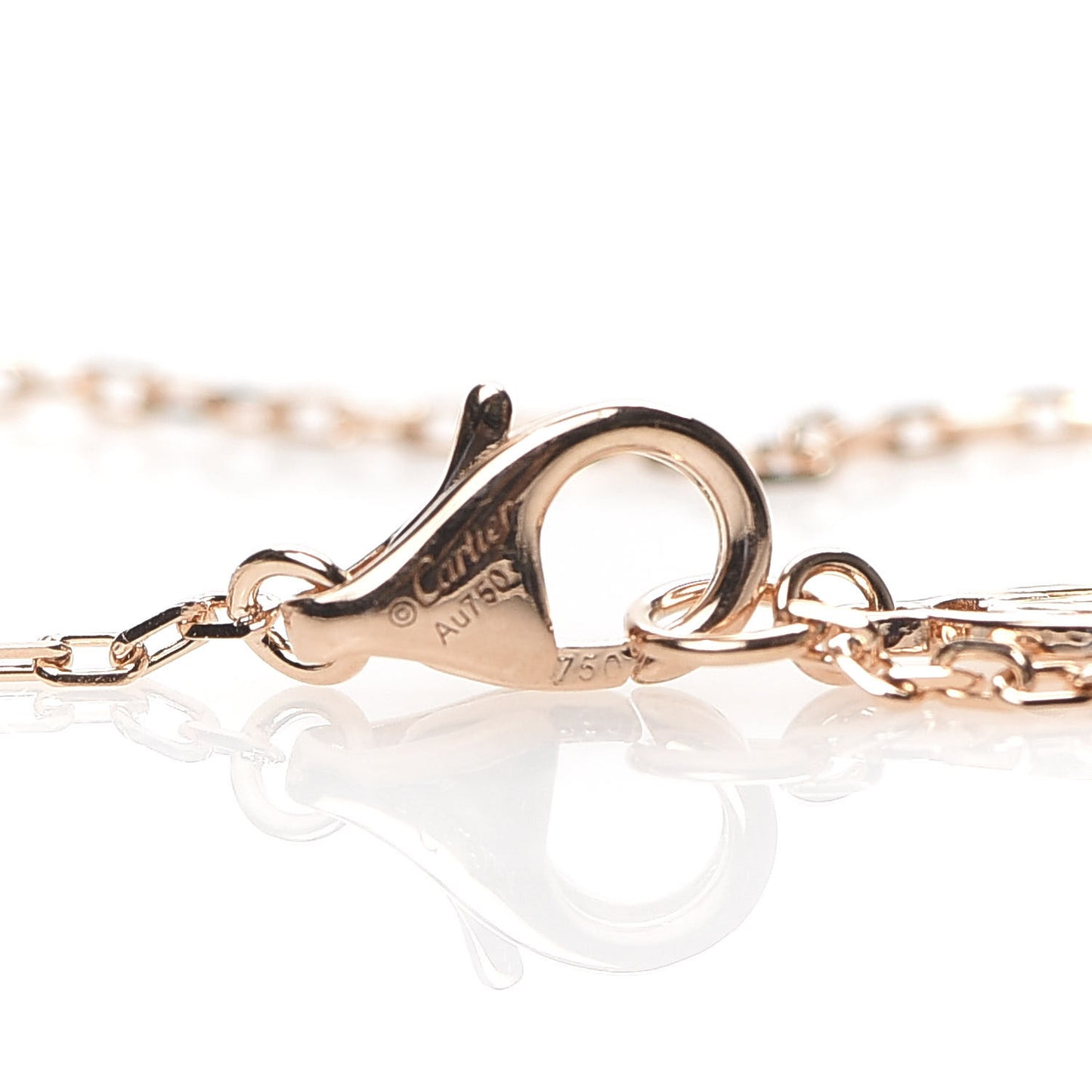 18K Pink Gold Diamond SM D'Amour Pendant Necklace