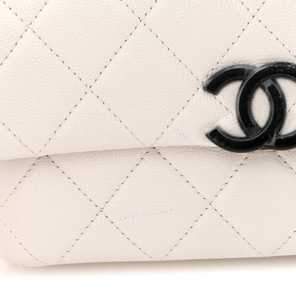 Chanel Caviar Quilted My Everything Small Flap White Black 13 of 13