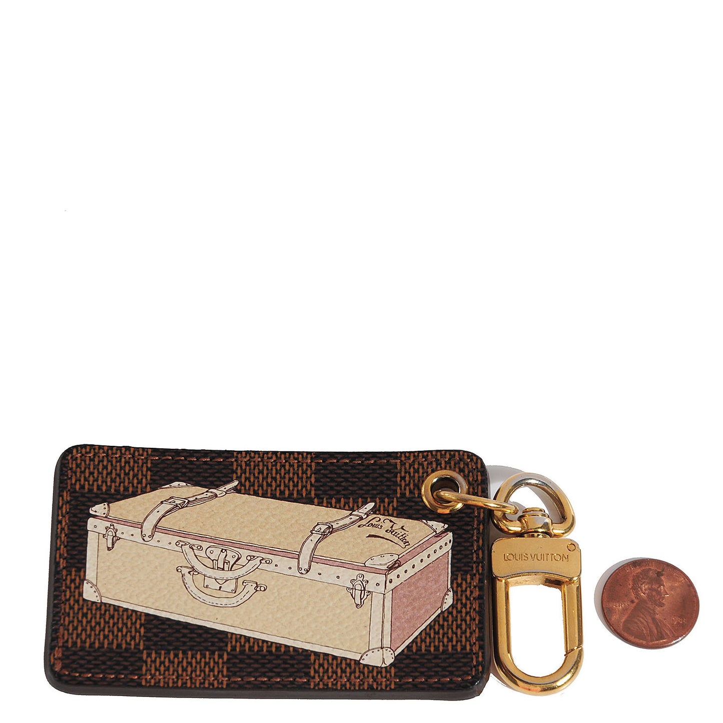 Damier Ebene Affiche Trunk Key Ring