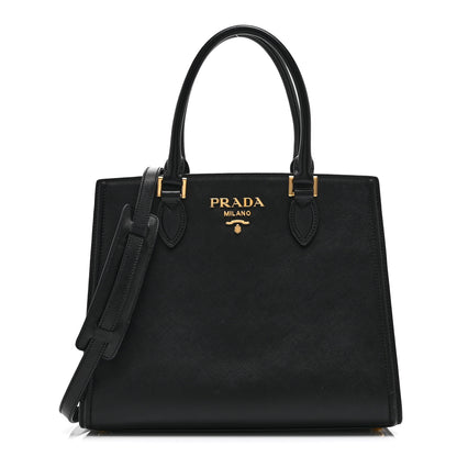 Prada Saffiano Soft Calfskin Large Tote Black 1 of 13