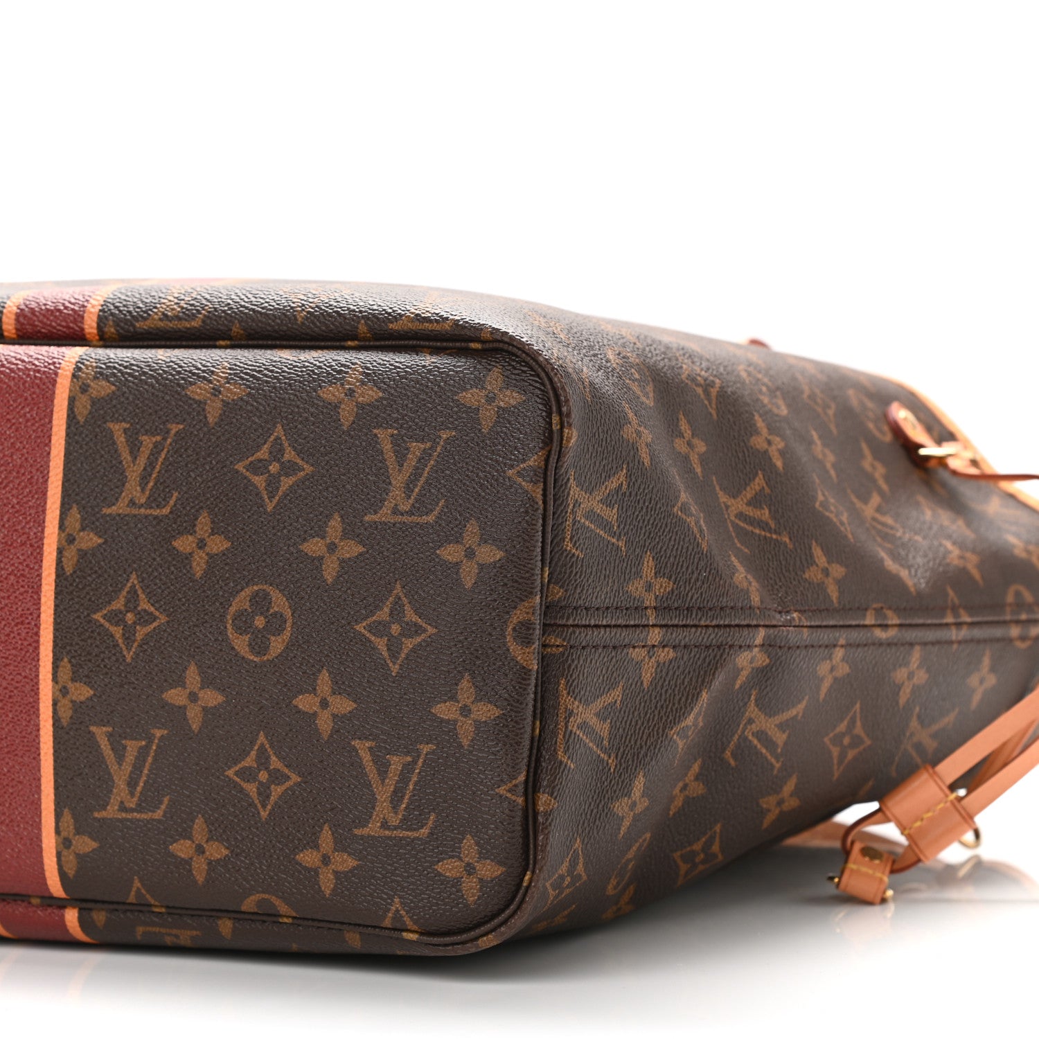 Louis Vuitton バーガンディ柄手袋 Louis Vuitton Monogram My LV Heritage Neverfull MM Burgundy Orange