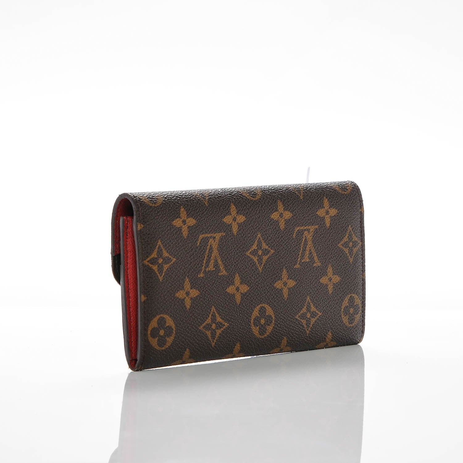 Louis Vuitton Monogram Emilie Wallet Red 3 of 6