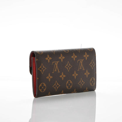 Louis Vuitton Monogram Emilie Wallet Red 3 of 6