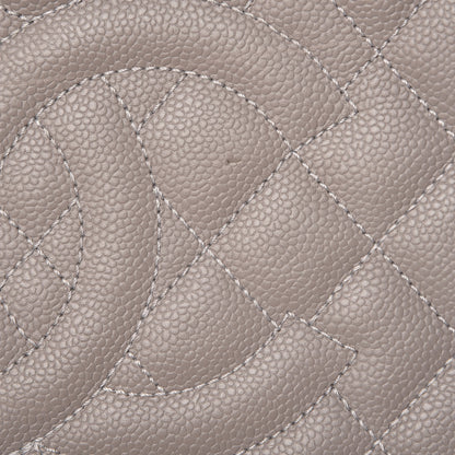 Chanel Caviar Quilted Grand Shopping Tote GST Light Grey 9 of 13