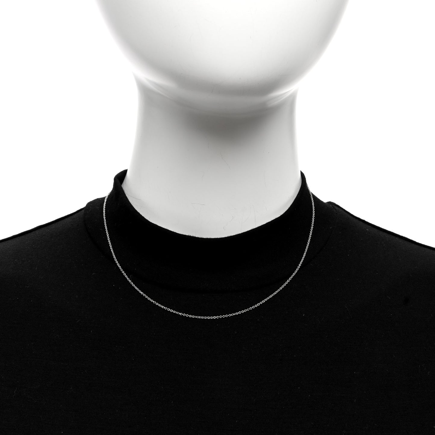 Platinum Chain Necklace 16"