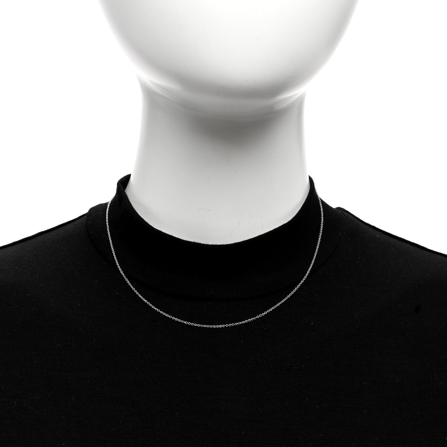 Tiffany Platinum Chain Necklace 16" 2 of 4