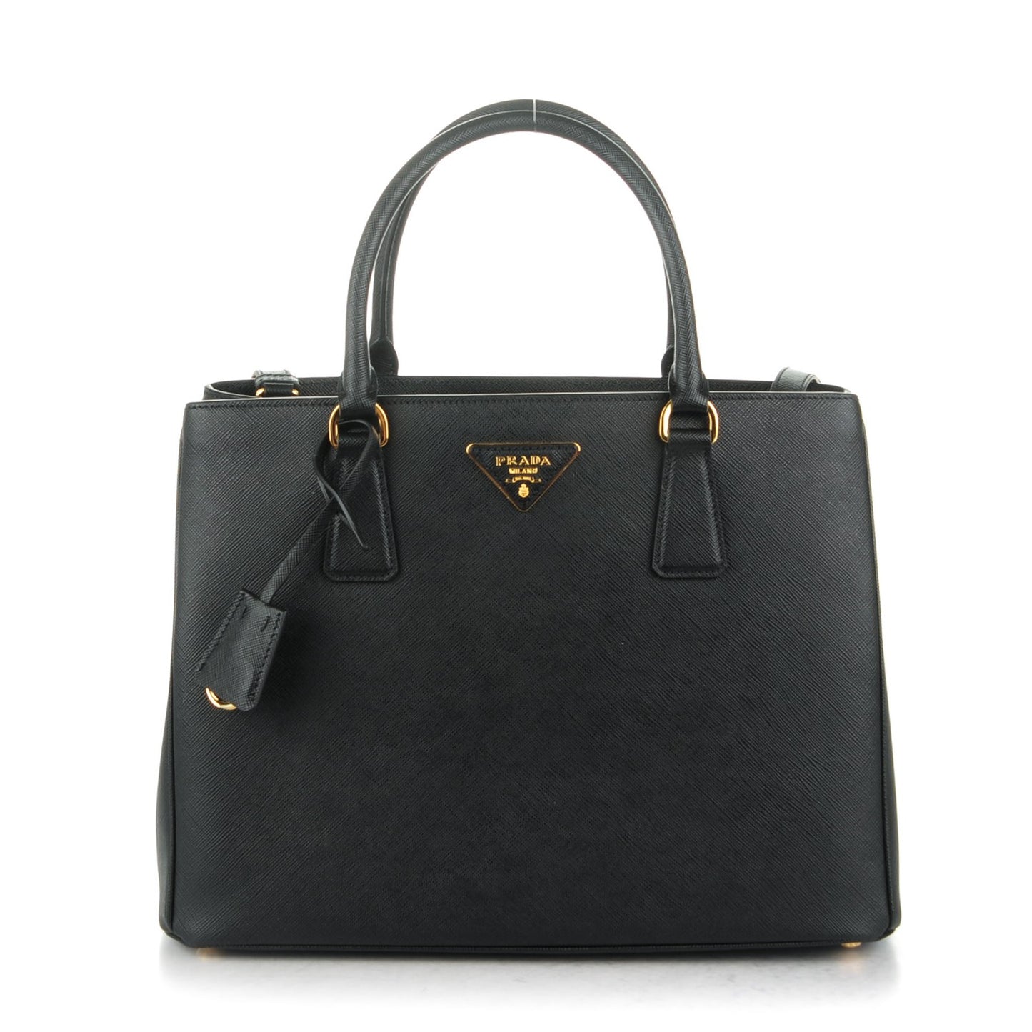 Saffiano Lux Medium Tote Nero Black