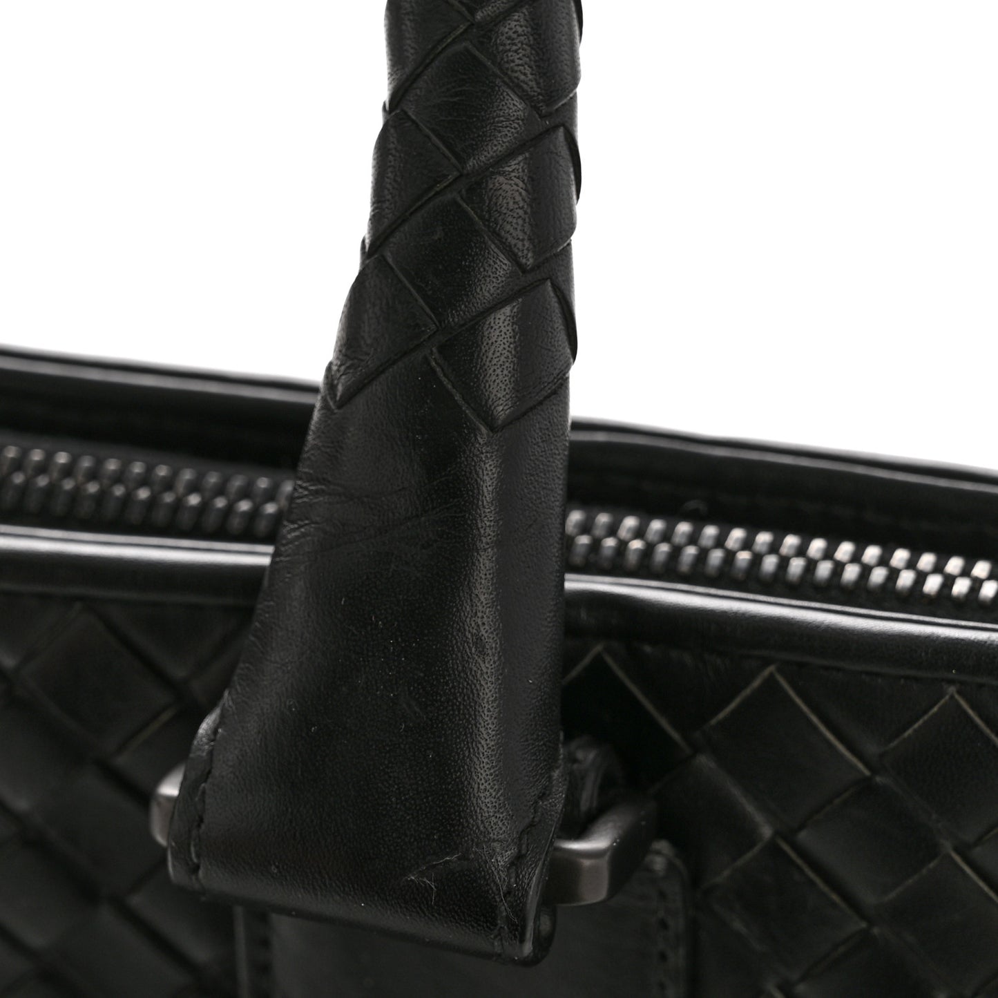 Nappa Intrecciato Briefcase Black