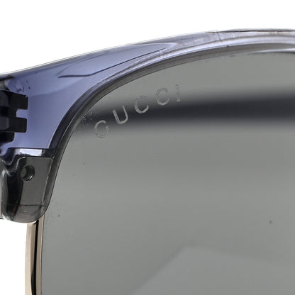 Gucci Acetate Metal Rectangle Sunglasses GG 2227/S Blue 7 of 8