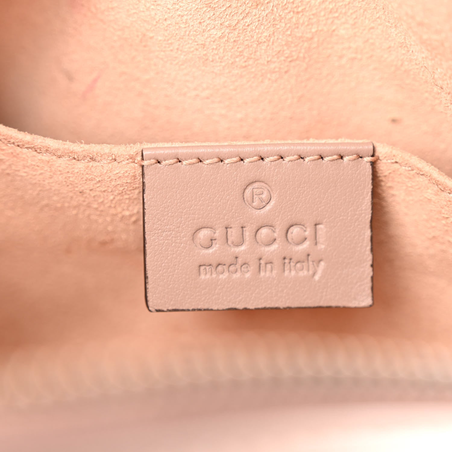 Gucci Calfskin Matelasse Mini GG Marmont Chain Shoulder Bag Porcelain Rose 6 of 11