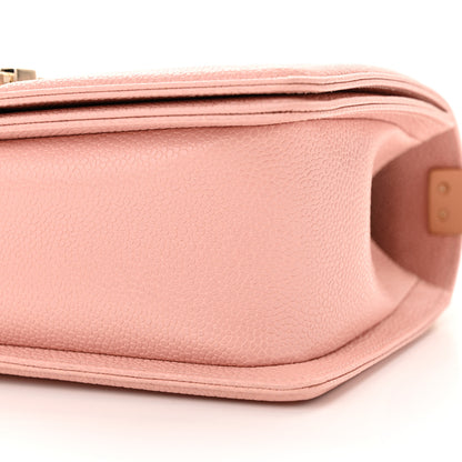 Chanel Caviar Quilted Medium Boy Flap Light Pink 10 of 11