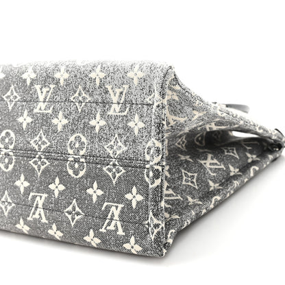 Louis Vuitton Monogram Jacquard Denim Onthego MM Black 9 of 10