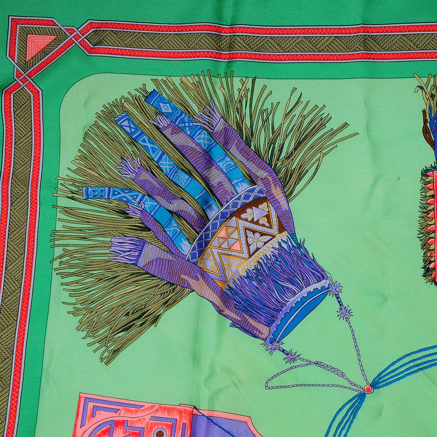 Hermes Silk Cuirs Du Desert Scarf 90 4 of 4