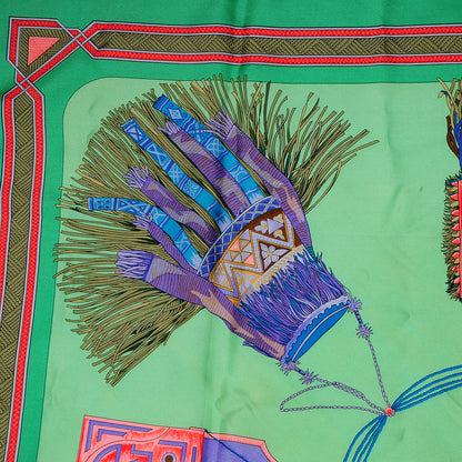 Hermes Silk Cuirs Du Desert Scarf 90 4 of 4