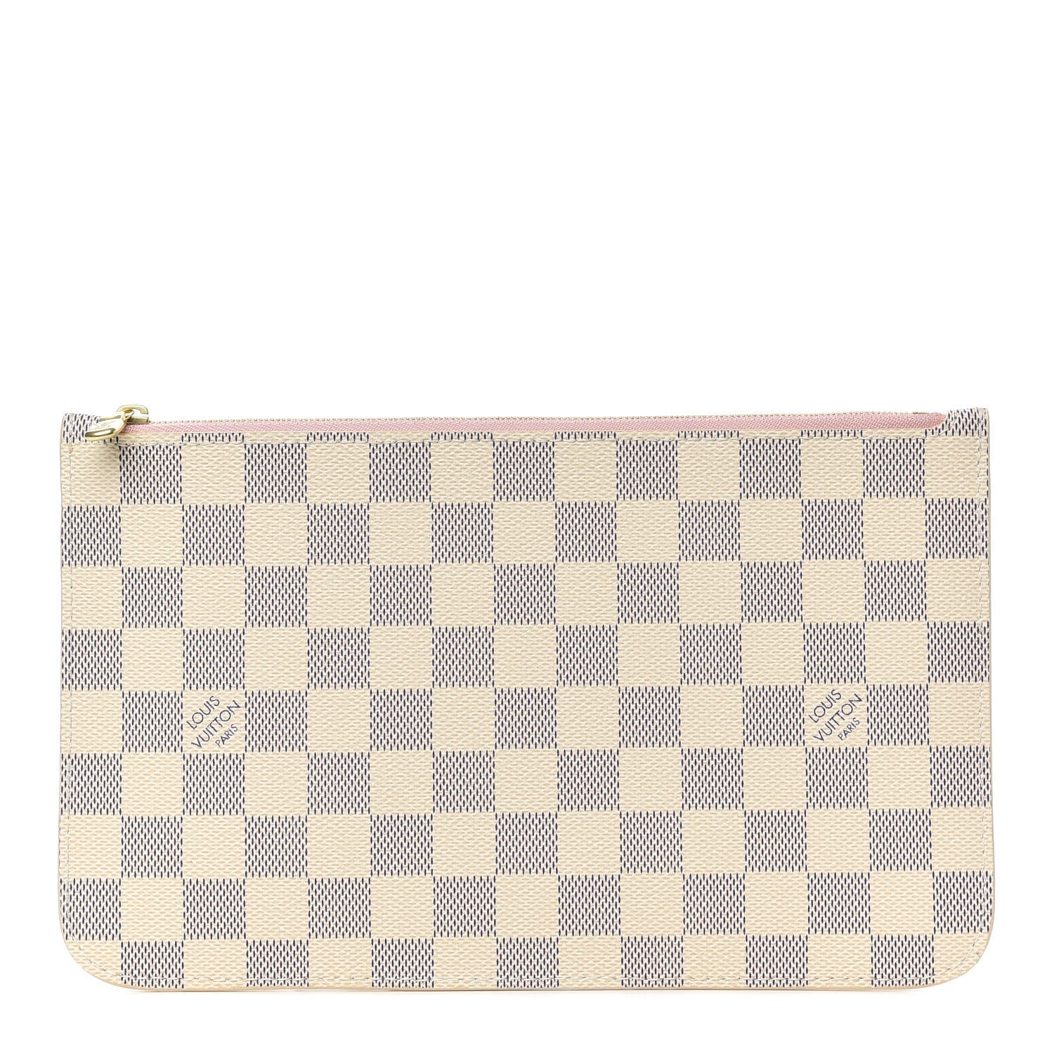 Louis Vuitton Damier Azur Neverfull MM GM Pochette Rose Ballerine 1 of 6