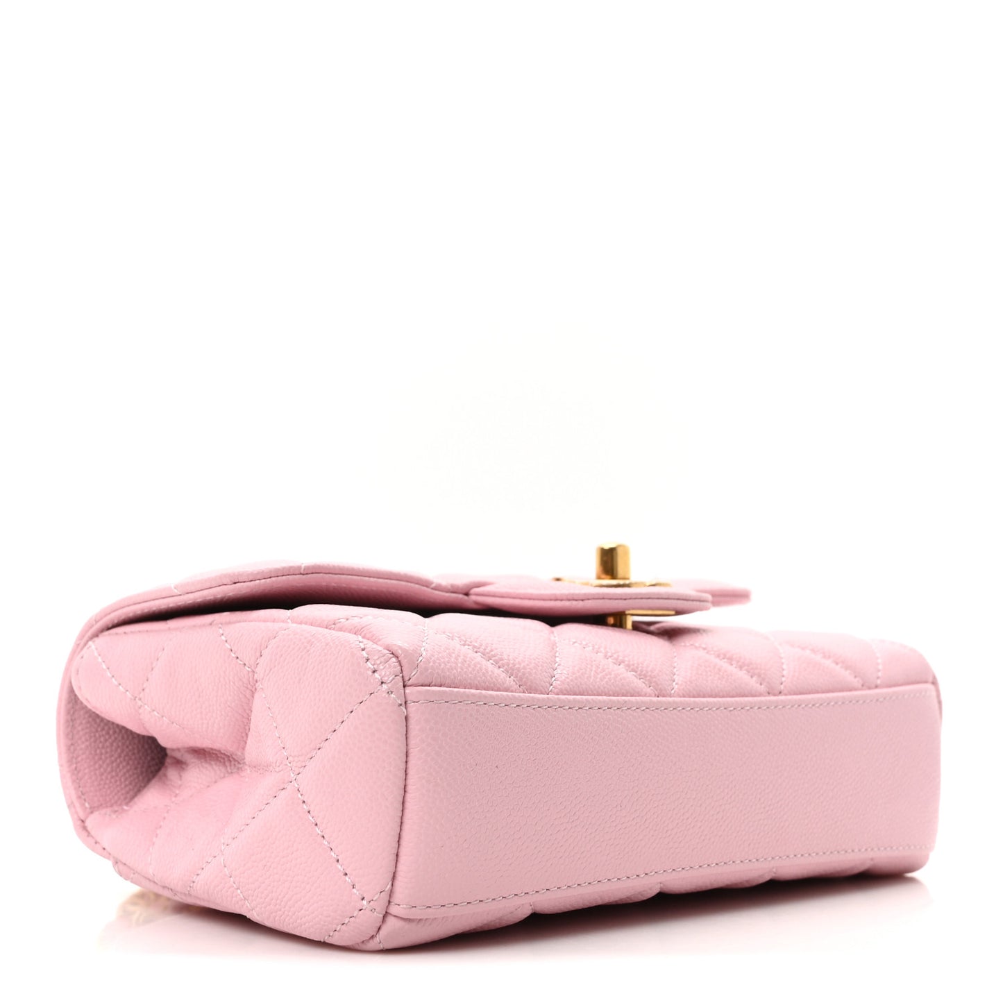 Caviar Quilted Mini Flap Light Pink