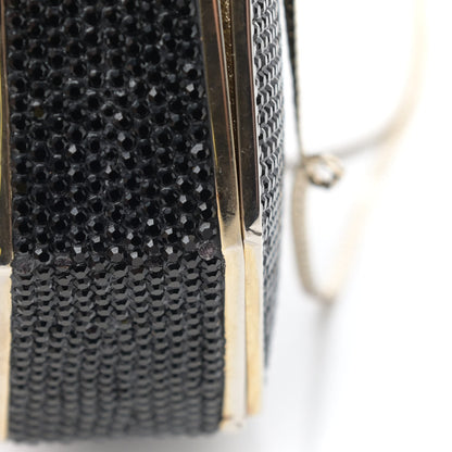 Judith Leiber Swarovski Crystal Minaudiere Clutch Black 14 of 16