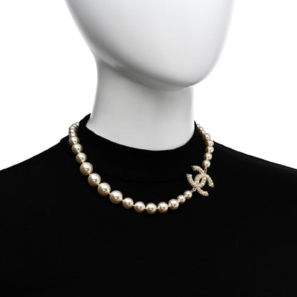 Chanel Pearl CC 100th Anniversary Necklace Light Gold 2 of 6