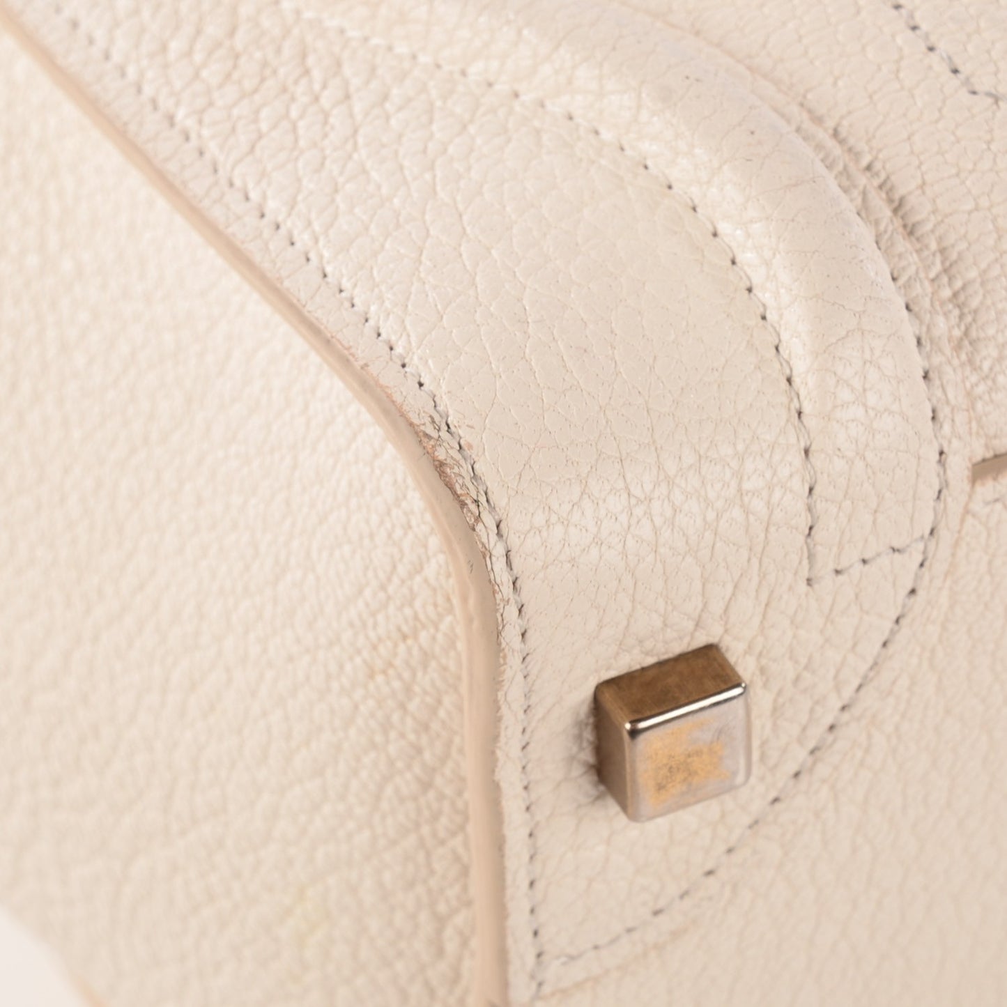 Goatskin Micro Luggage White