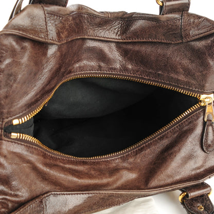 Balenciaga Agneau Giant 21 Gold Hardware Brief Charbon 5 of 14