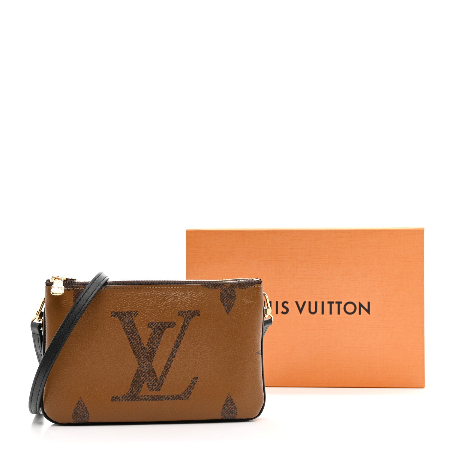 Louis Vuitton Reverse Monogram Giant Double Zip Pochette 12 of 14