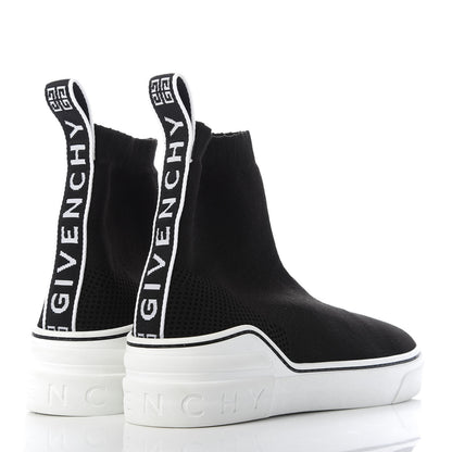 Givenchy Technical Canvas Knit Womens George V Sock Sneakers 38.5 Black 4 of 8