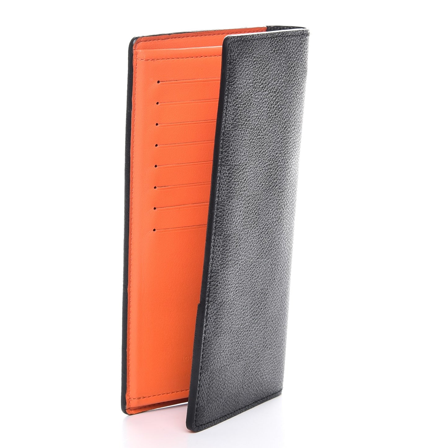 Damier Graphite Stripe Brazza Wallet Orange