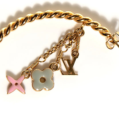 Louis Vuitton Sweet Monogram Creole Hoop Earrings Gold 3 of 5