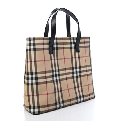 Burberry House Check Small Tote Black 3 of 8