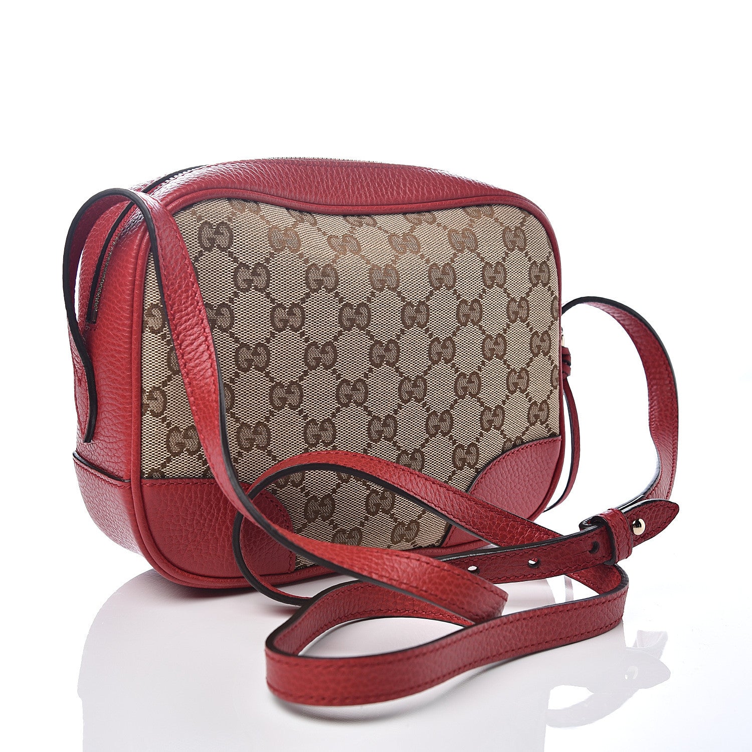 Gucci Monogram Mini Bree Messenger Bag Red 2 of 9