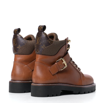 Louis Vuitton Calfskin Territory Ranger Combat Boots 39 Cognac 7 of 12