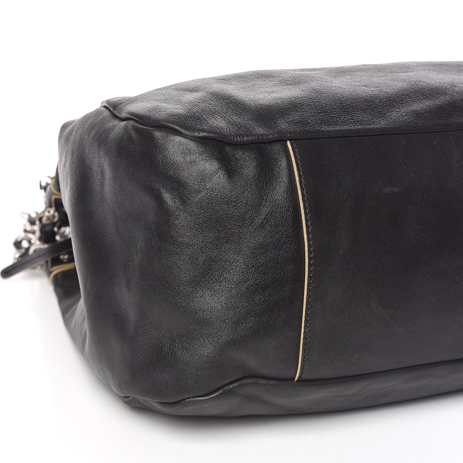 Chanel Lambskin Large Edgy Hobo Black 5 of 11