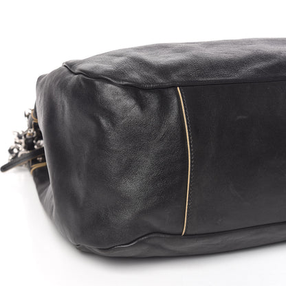 Chanel Lambskin Large Edgy Hobo Black 5 of 11
