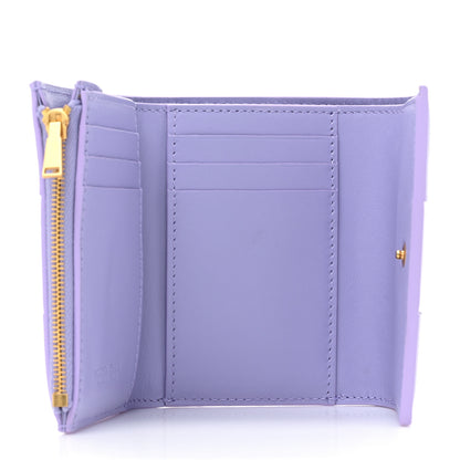 Bottega Veneta Nappa Maxi Intrecciato Trifold Zip Wallet Wisteria 5 of 10
