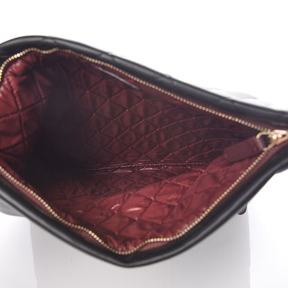 Chanel Lambskin Quilted CC Beauty Clutch Black 5 of 8