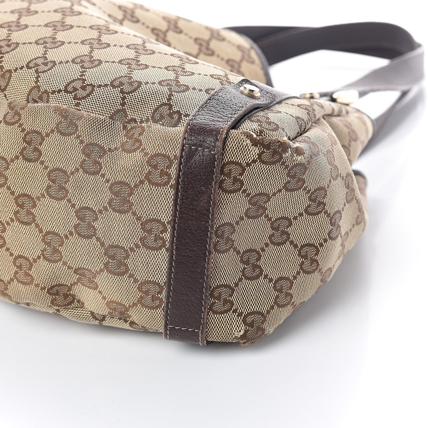 Monogram Medium Abbey Shoulder Bag Dark Brown