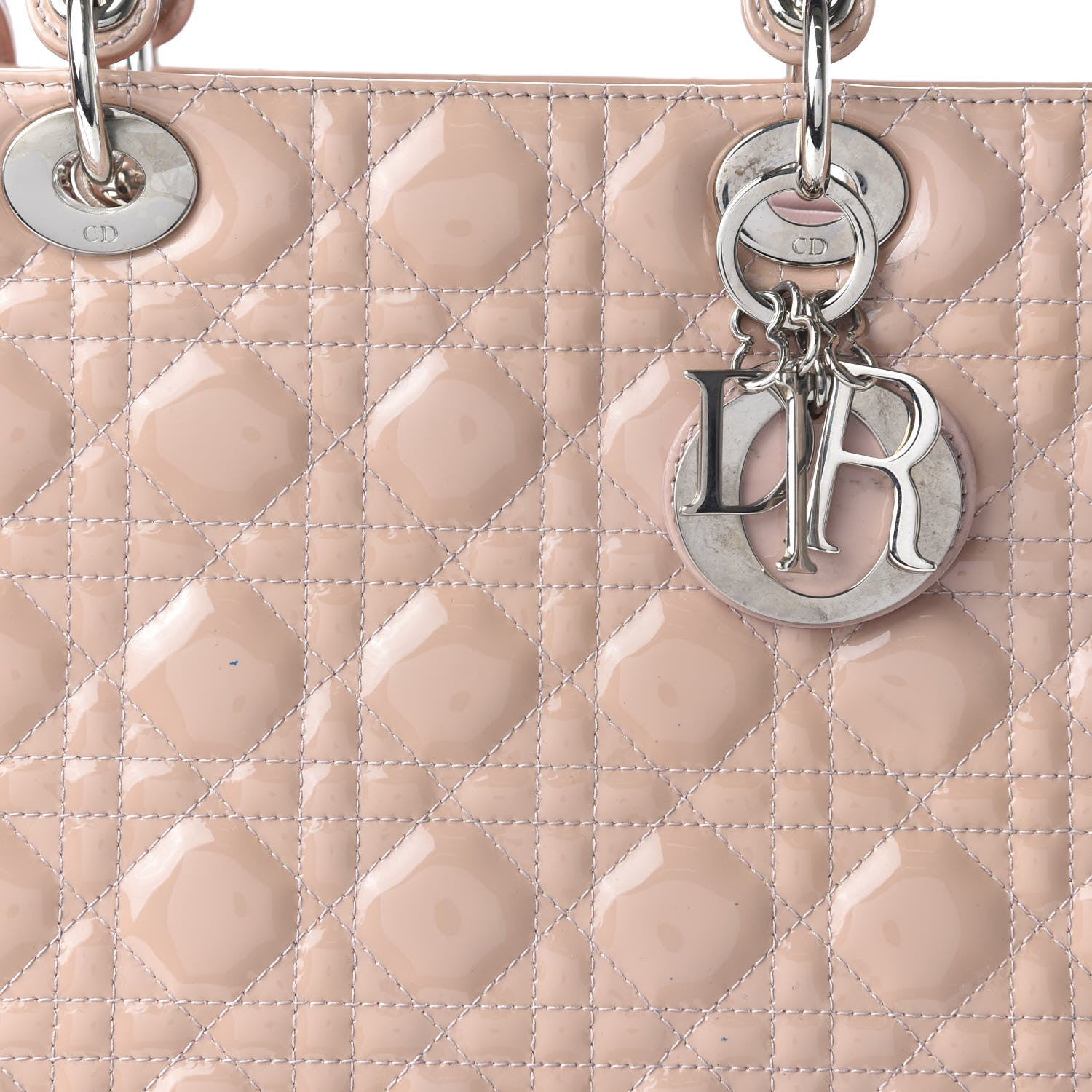 Christian Dior Patent Cannage Large Lady Dior Light Pink 10 of 12