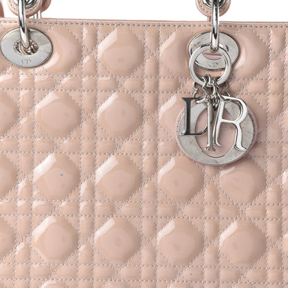 Christian Dior Patent Cannage Large Lady Dior Light Pink 10 of 12