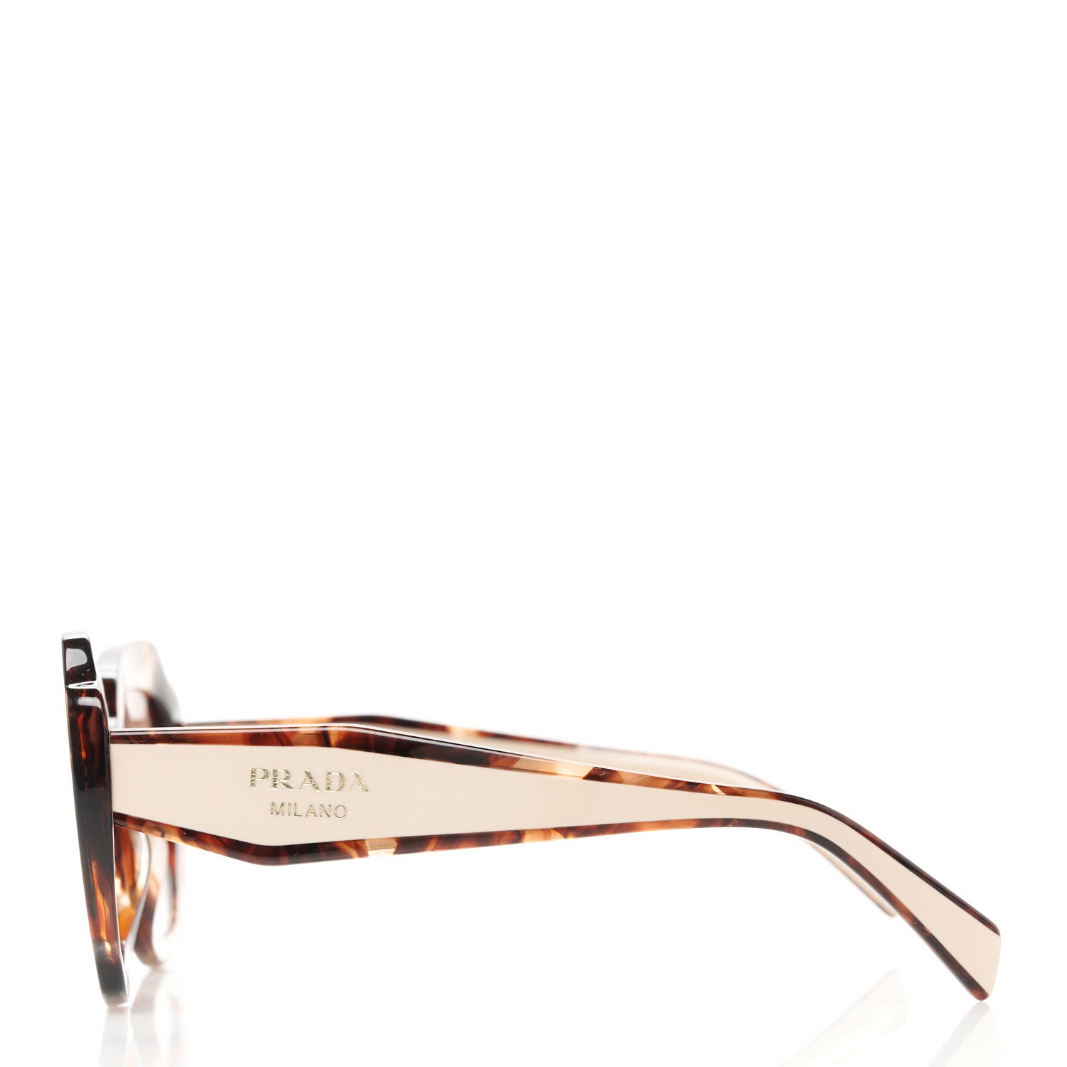 Prada Acetate Square Sunglasses SPR 16Y Havana Beige 3 of 7