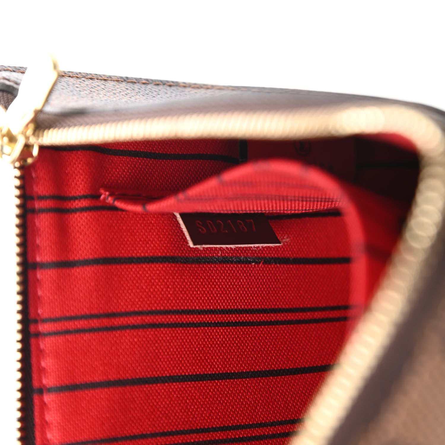 Louis Vuitton Damier Ebene Neverfull MM GM Pochette 8 of 9