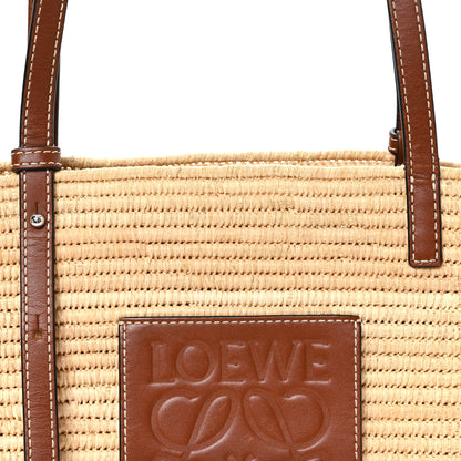 Loewe Raffia Small Square Basket Tote Bag Natural Tan 8 of 12