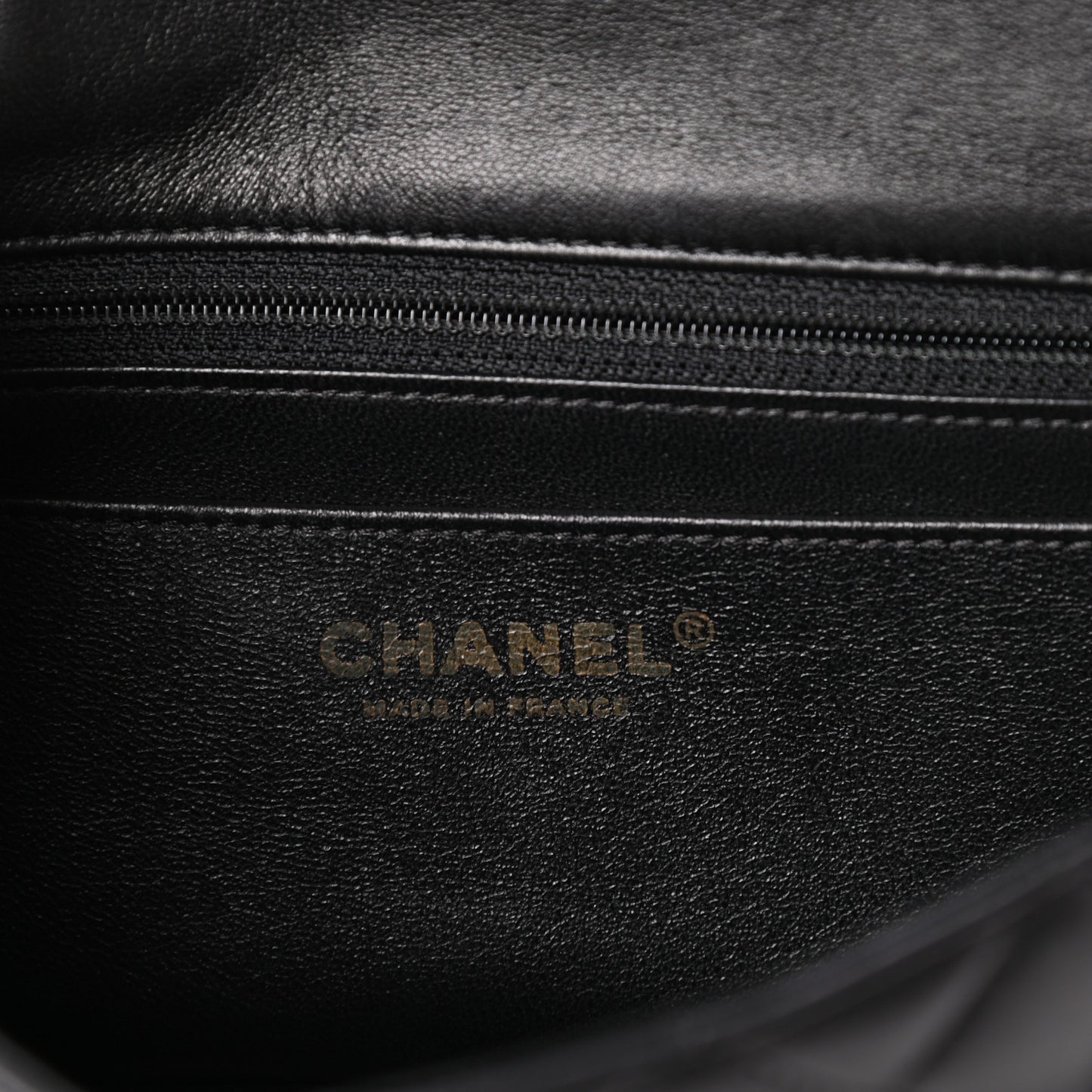 Lambskin Quilted Mini Rectangular Flap Black