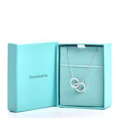 Tiffany Sterling Silver 1837 Interlocking Circles Pendant Necklace 5 of 5