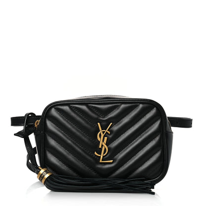 Saint Laurent Calfskin Matelasse Monogram Lou Belt Bag Black 1 of 9
