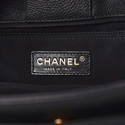 Chanel Calfskin Small Cerf Executive Shopper Tote Black 6 of 12