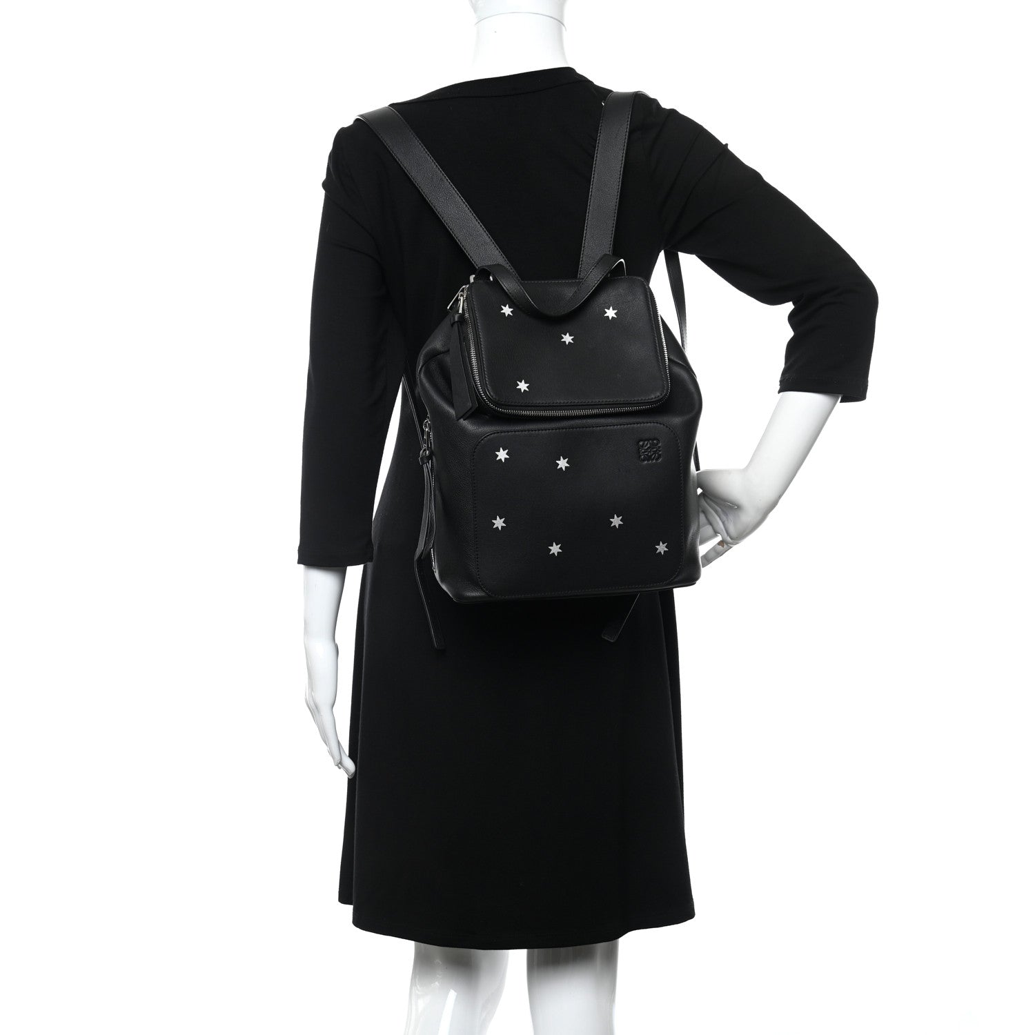 Loewe Calfskin Goya Star Backpack Black 3 of 5