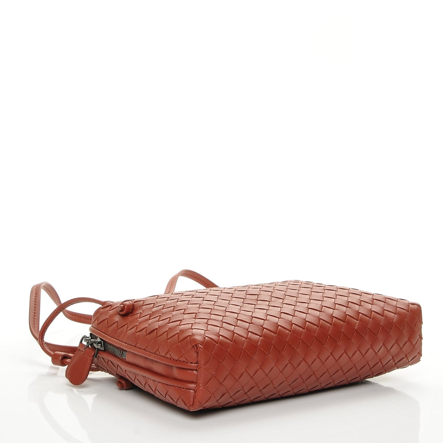 Nappa Intrecciato Pillow Crossbody Messenger Brique