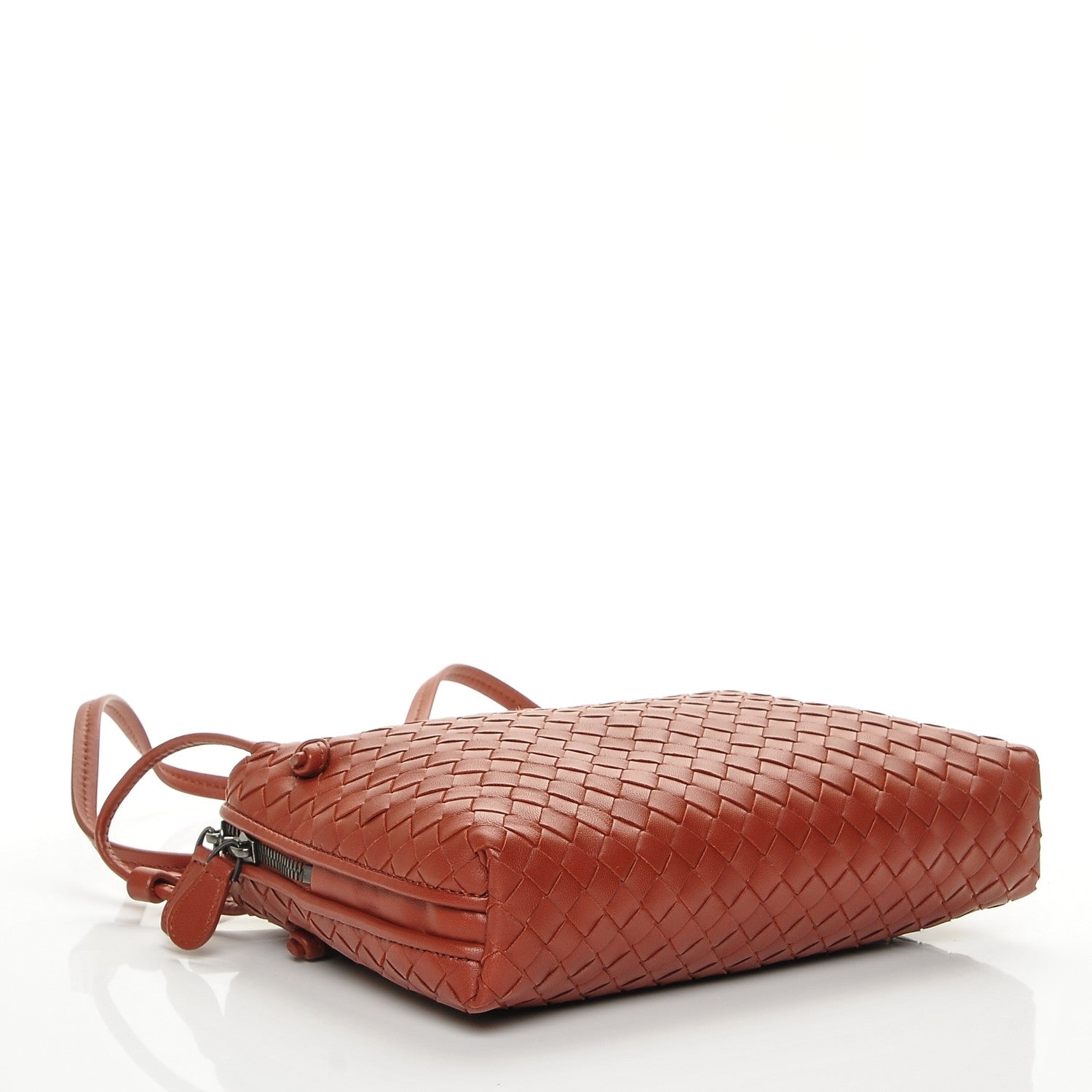 Bottega Veneta Nappa Intrecciato Pillow Crossbody Messenger Brique 4 of 8